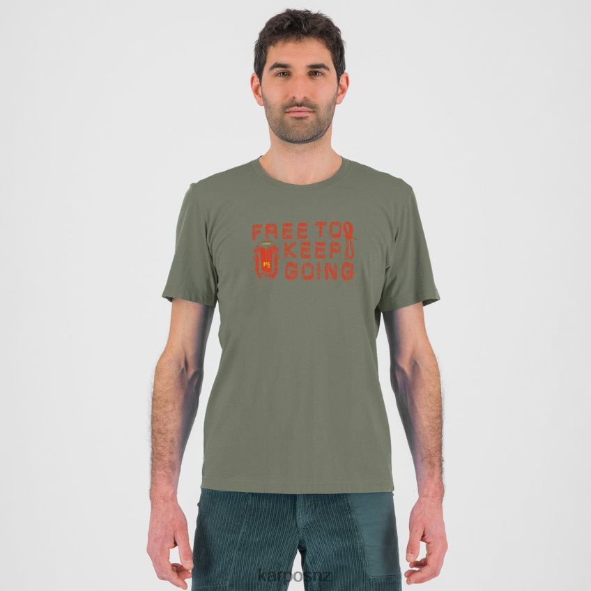 T-Shirt| THYME/SPICY ORANGE 0848P8406 Karpos CROCUS T-SHIRT Men