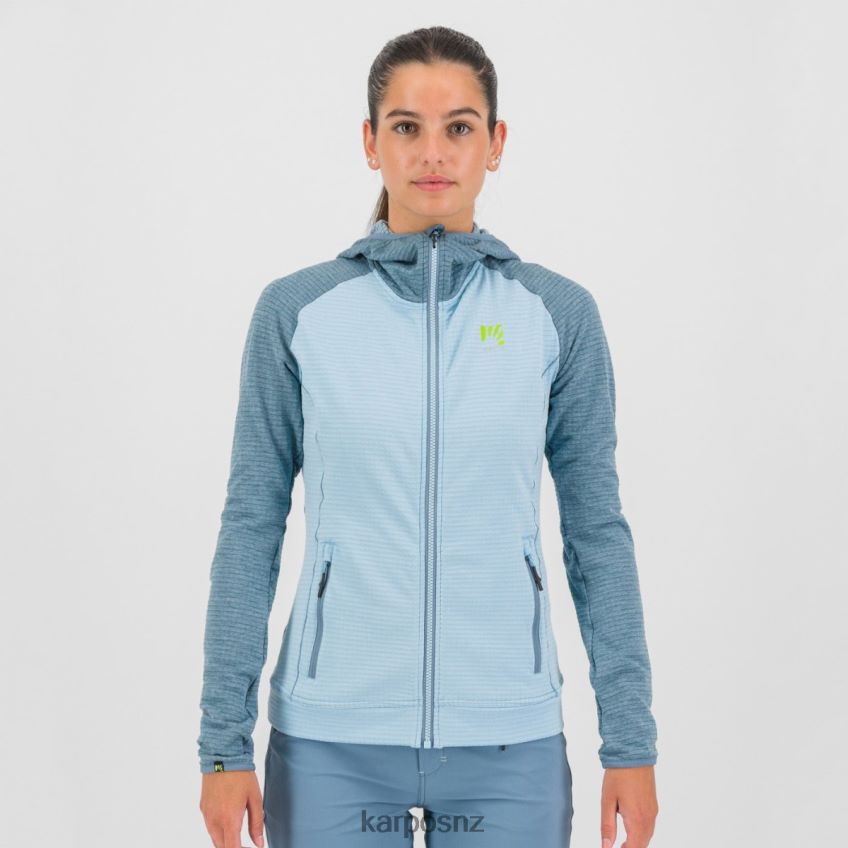 Fleece| AQUAMARINE/SPRING LAKE 0848P81167 Karpos AMBRIZZOLA W FULL-ZIP HOODIE Women