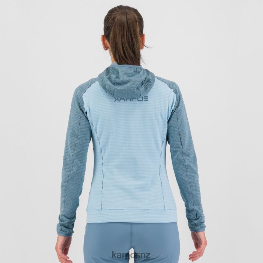 Fleece| AQUAMARINE/SPRING LAKE 0848P81167 Karpos AMBRIZZOLA W FULL-ZIP HOODIE Women