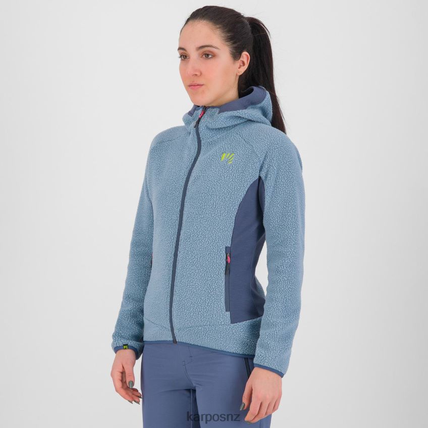 Fleece| MOUNTAIN SPRING/BERING SEA 0848P81117 Karpos 80\'S HOODIE W FLEECE Women