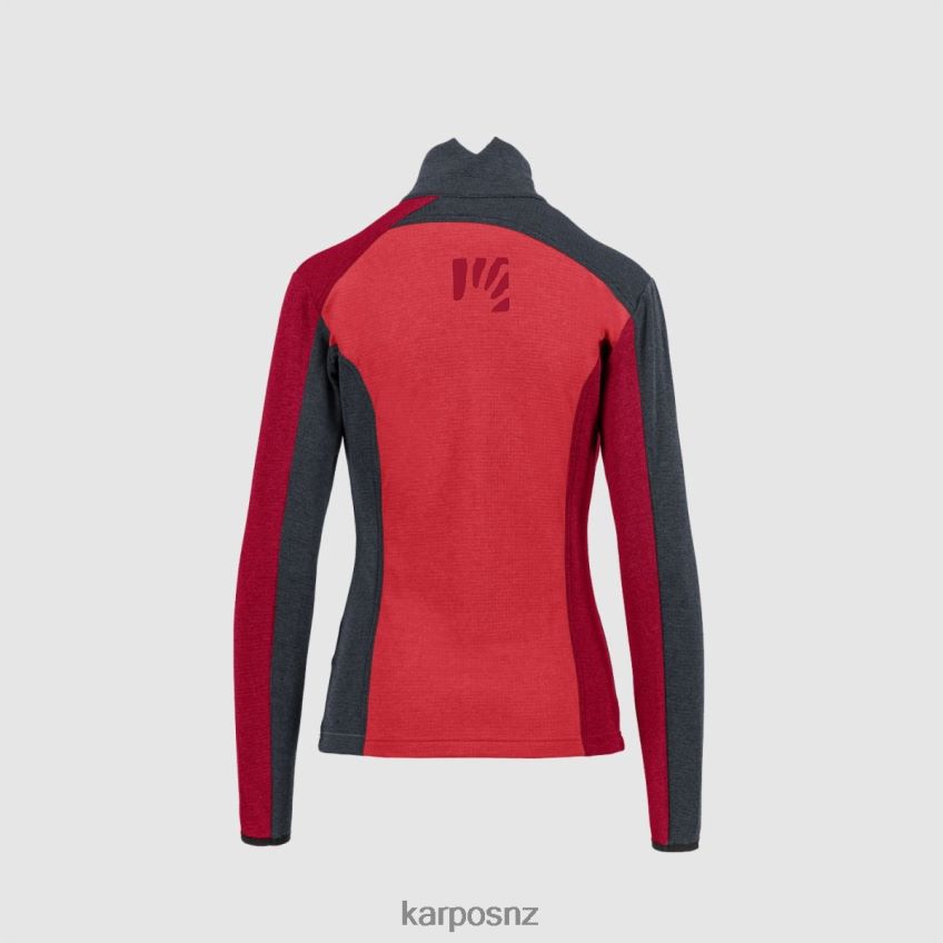 Fleece| POINSETTIA/INDIA INK/JESTER RE 0848P81183 Karpos FEDERA FULL-ZIP W FLEECE Women