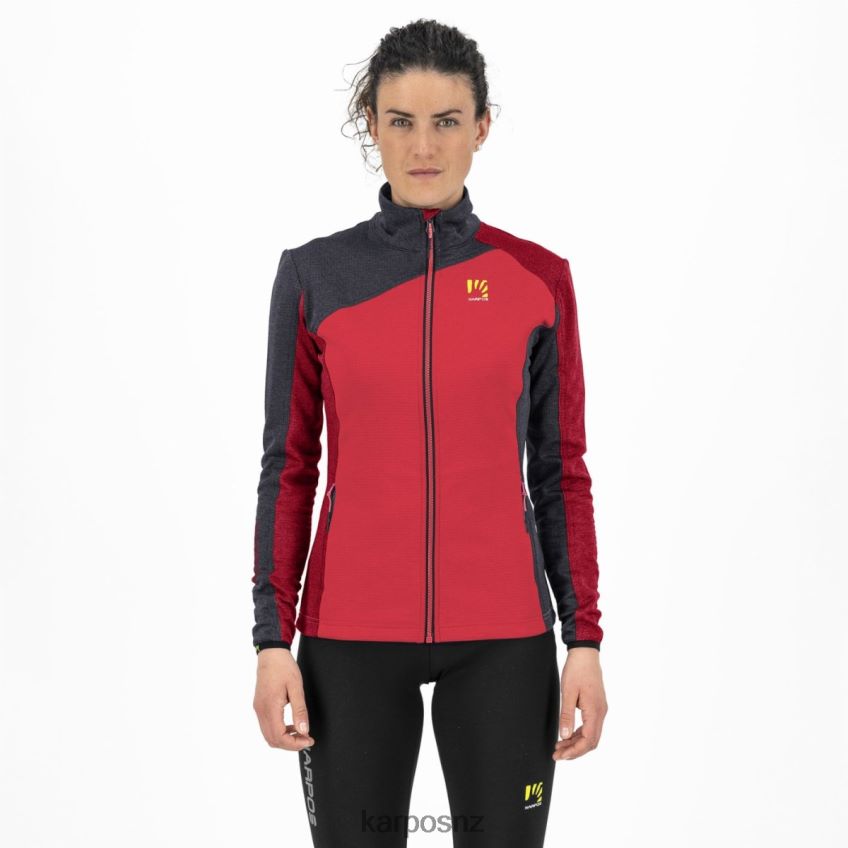 Fleece| POINSETTIA/INDIA INK/JESTER RE 0848P81183 Karpos FEDERA FULL-ZIP W FLEECE Women