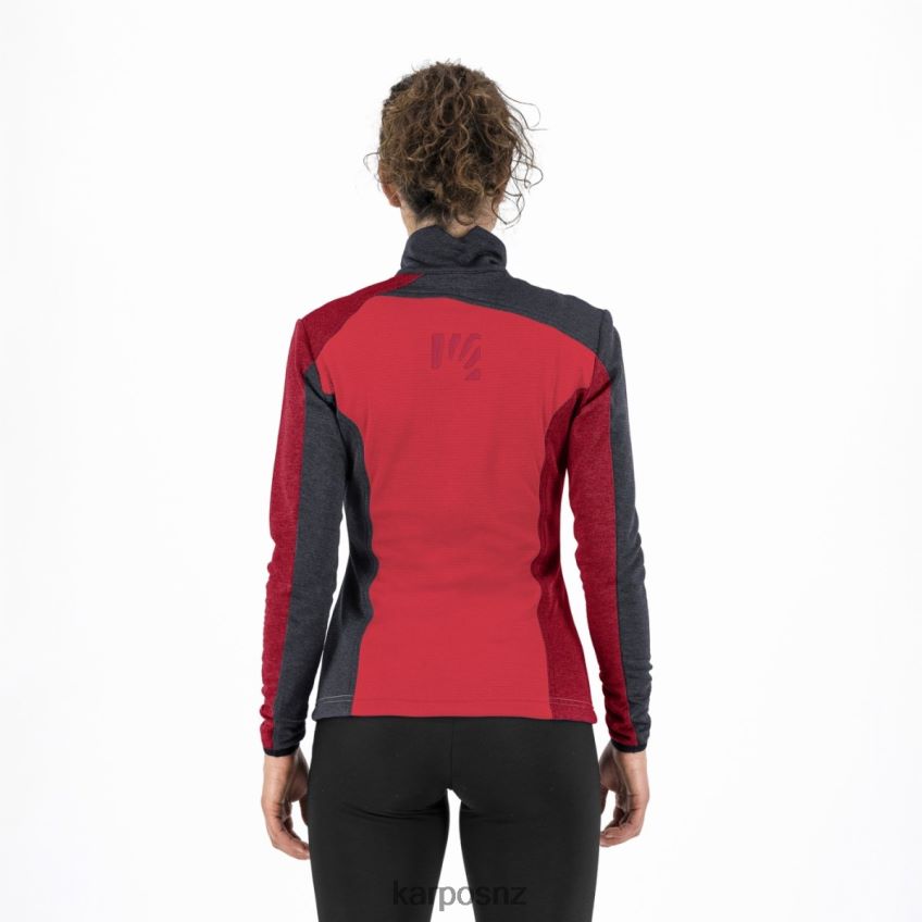 Fleece| POINSETTIA/INDIA INK/JESTER RE 0848P81183 Karpos FEDERA FULL-ZIP W FLEECE Women
