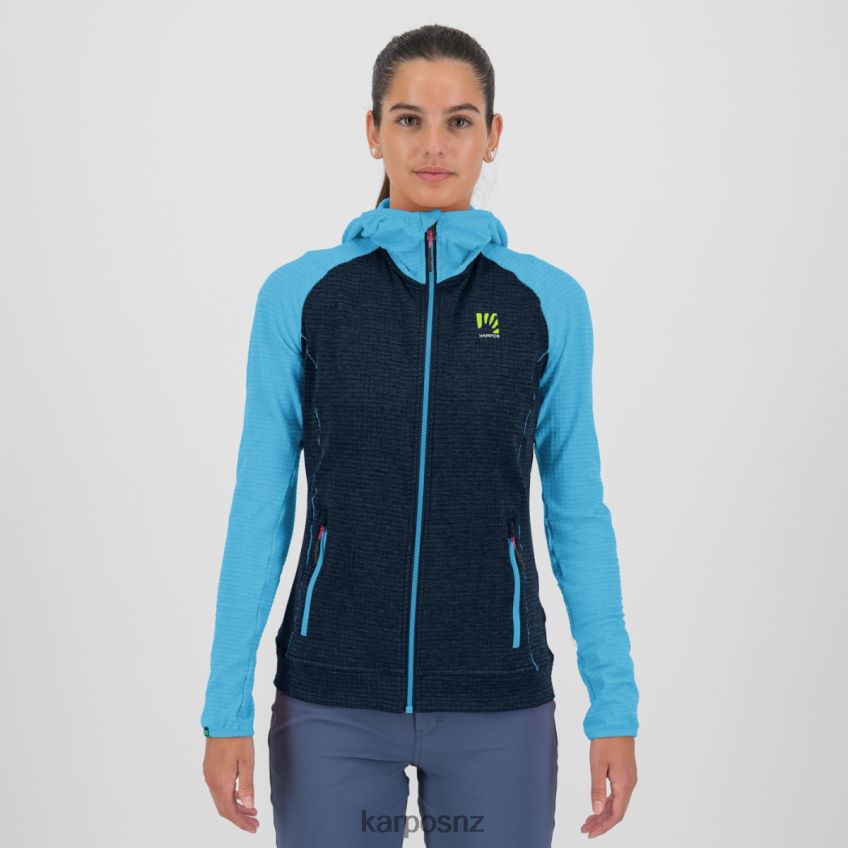 Fleece| SKY CAPTAIN/BLUE ATOLL 0848P81164 Karpos AMBRIZZOLA W FULL-ZIP HOODIE Women