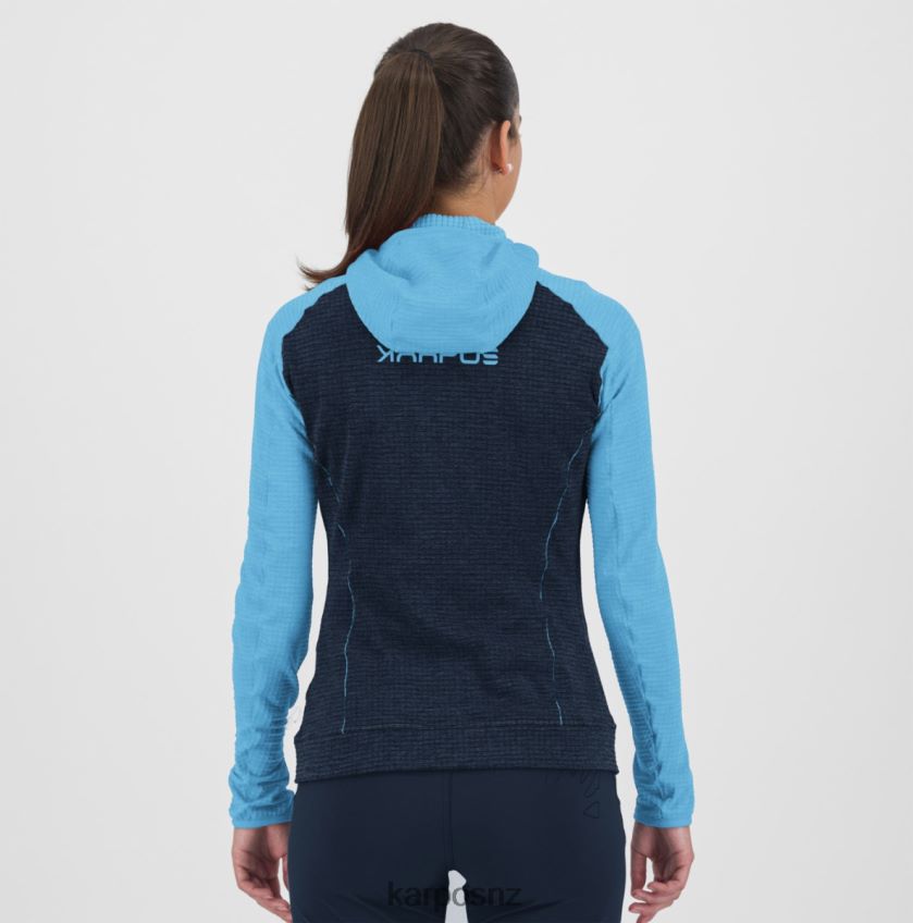 Fleece| SKY CAPTAIN/BLUE ATOLL 0848P81164 Karpos AMBRIZZOLA W FULL-ZIP HOODIE Women