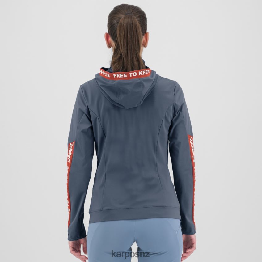 Fleece| VINTAGE INDIGO/HOT CORAL 0848P81143 Karpos EASYFRIZZ W FULL-ZIP HOODIE Women