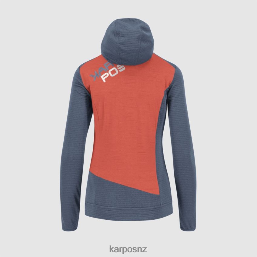 Fleece| VINTAGE INDIGO/HOT CORAL 0848P81176 Karpos NUVOLAU W FLEECE Women