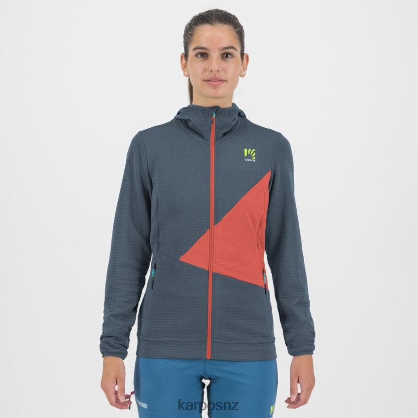Fleece| VINTAGE INDIGO/HOT CORAL 0848P81176 Karpos NUVOLAU W FLEECE Women