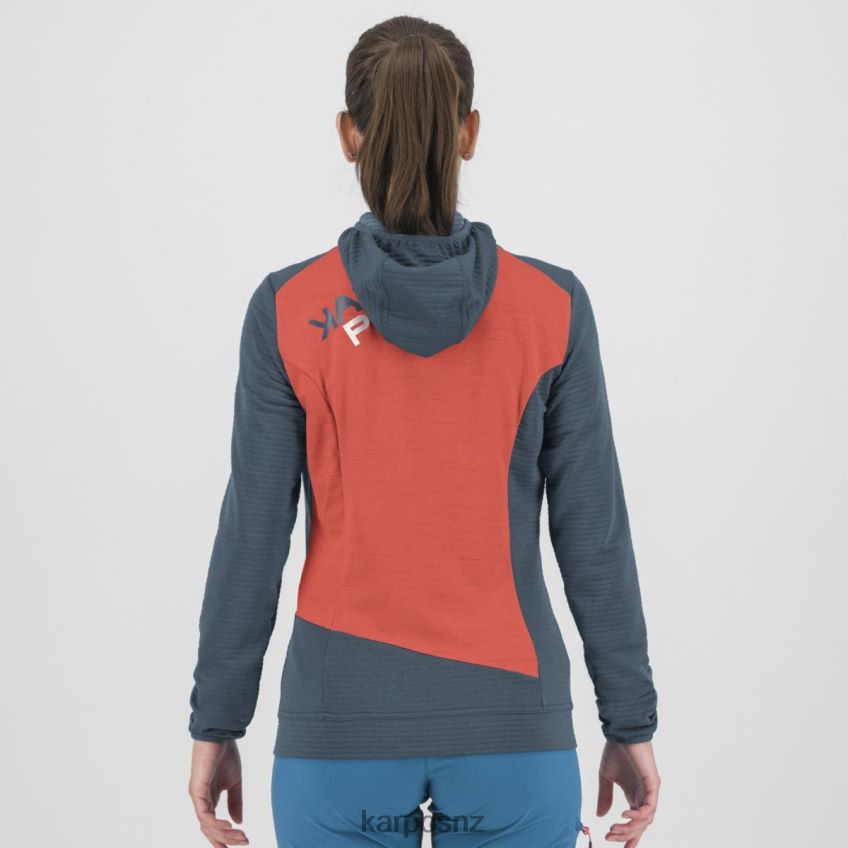 Fleece| VINTAGE INDIGO/HOT CORAL 0848P81176 Karpos NUVOLAU W FLEECE Women