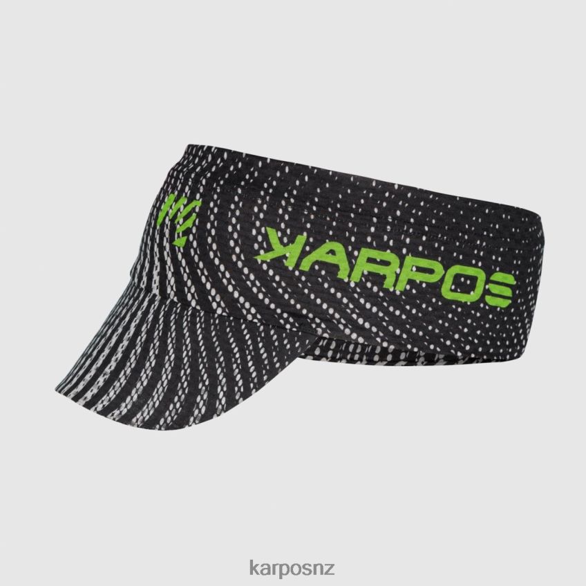 Headwear| BLACK/JASMINE GREEN 0848P8753 Karpos TRE CIME PRINT VISOR Women