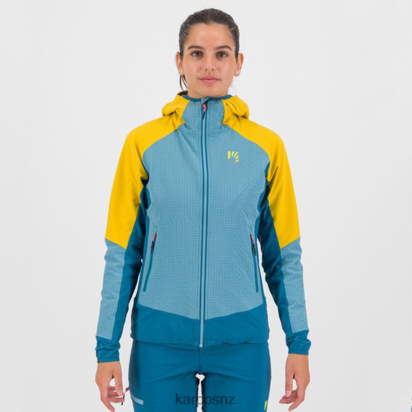 Jacket| ADRIATIC BLUE/LEMON CURRY/CORS 0848P81048 Karpos LEDE W JACKET Women