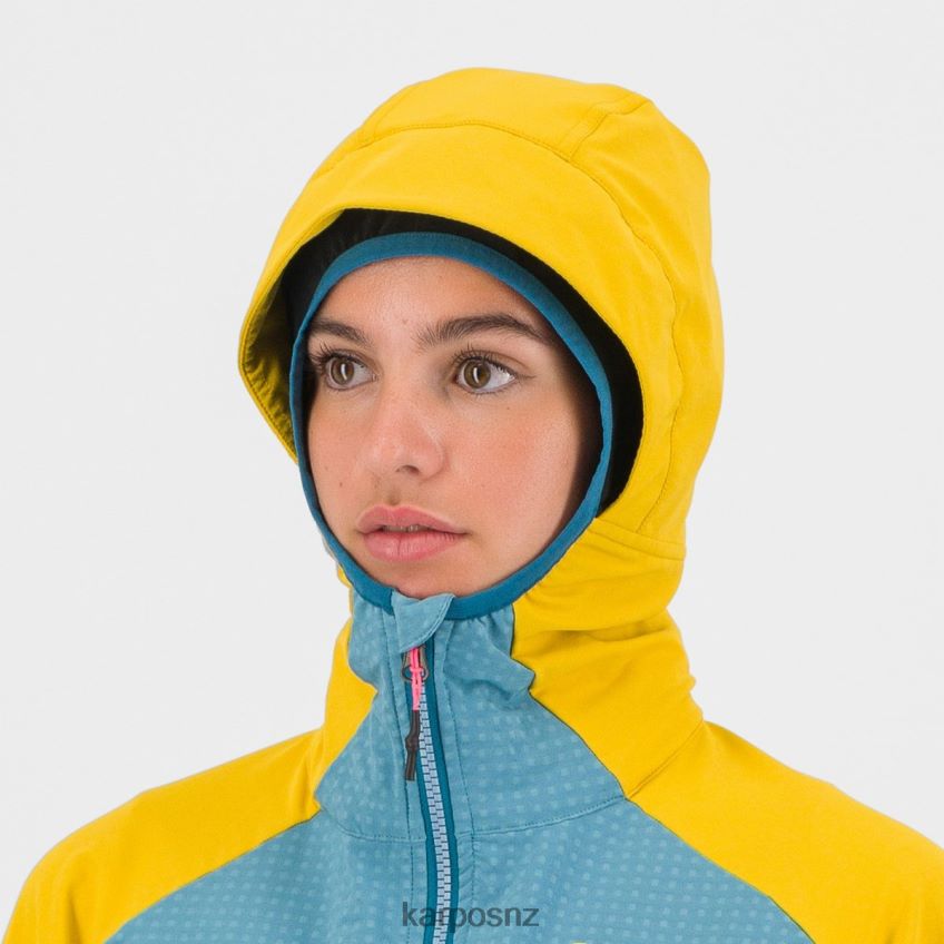 Jacket| ADRIATIC BLUE/LEMON CURRY/CORS 0848P81048 Karpos LEDE W JACKET Women