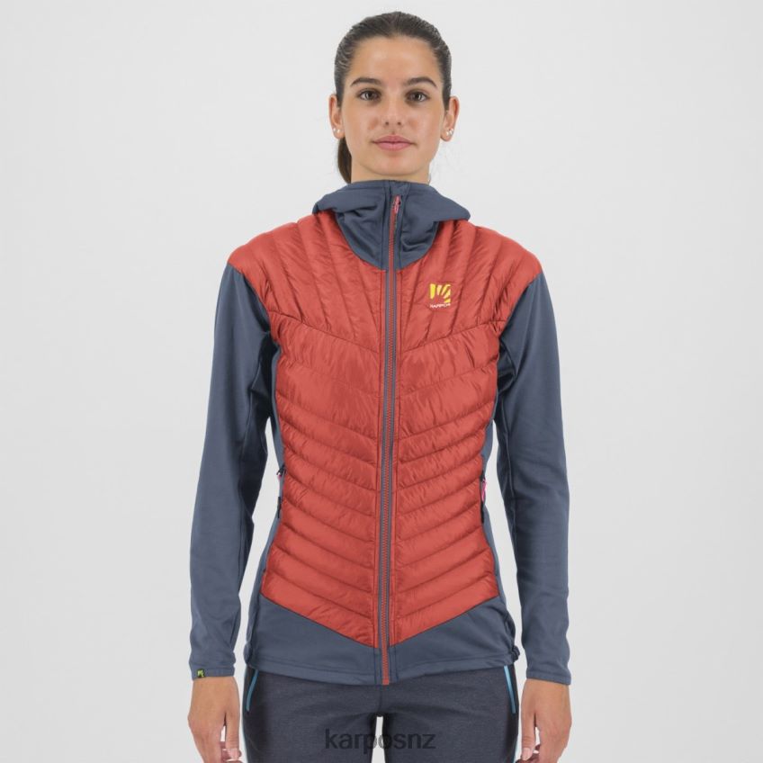 Jacket| HOT CORAL/VINTAGE INDIGO 0848P81038 Karpos SASS DE MURA W JACKET Women