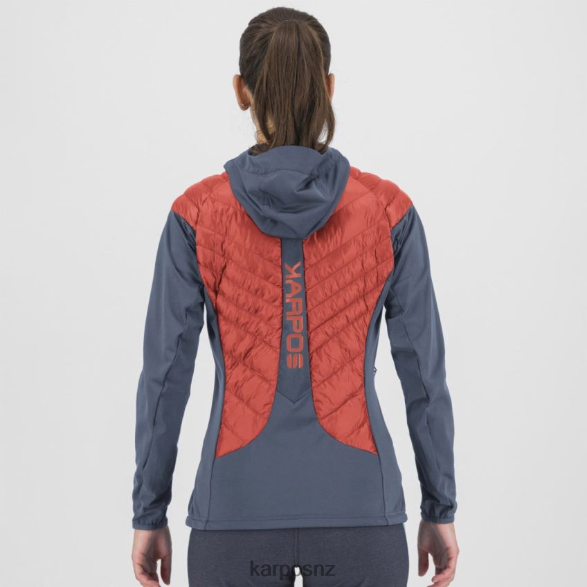 Jacket| HOT CORAL/VINTAGE INDIGO 0848P81038 Karpos SASS DE MURA W JACKET Women