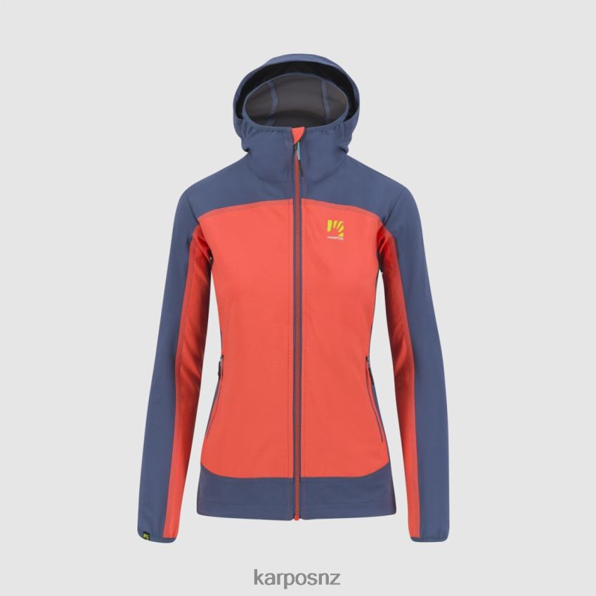 Jacket| HOT CORAL/VINTAGE INDIGO 0848P81097 Karpos PARETE W JACKET Women