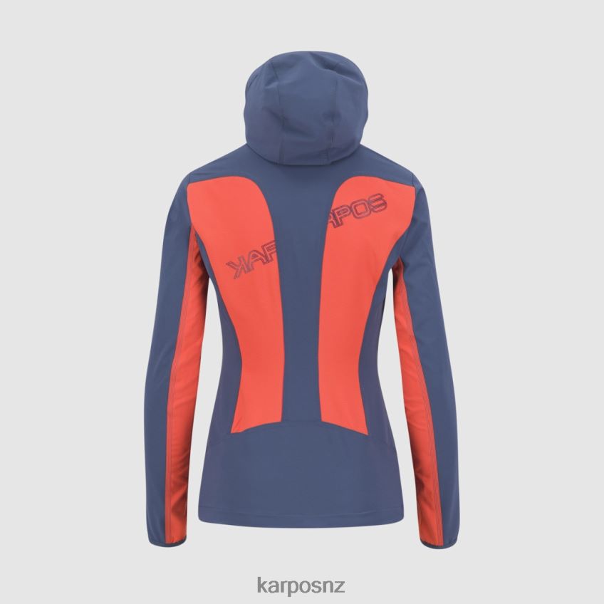 Jacket| HOT CORAL/VINTAGE INDIGO 0848P81097 Karpos PARETE W JACKET Women