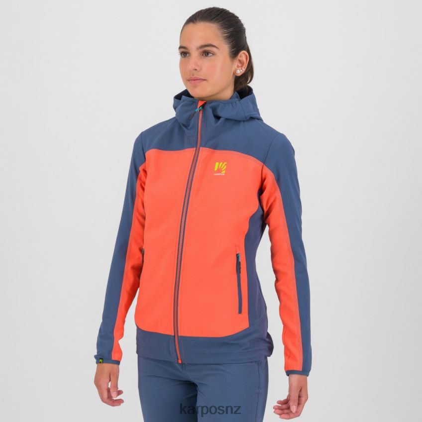 Jacket| HOT CORAL/VINTAGE INDIGO 0848P81097 Karpos PARETE W JACKET Women
