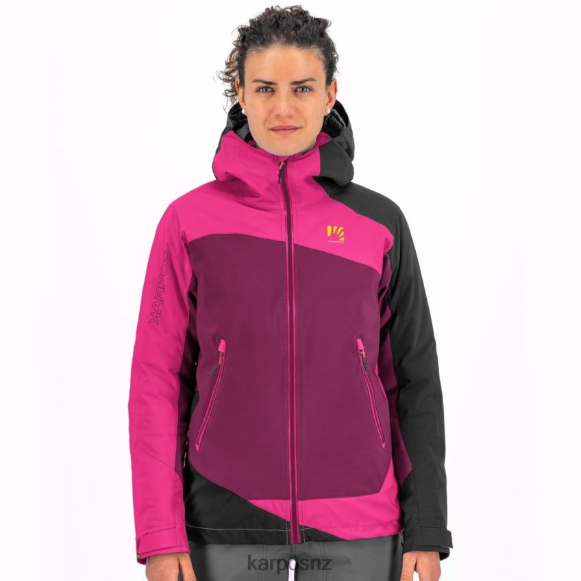 Jacket| RASPBERRY R/CABARET/BLACK 0848P8976 Karpos MARMOLADA W JACKET Women