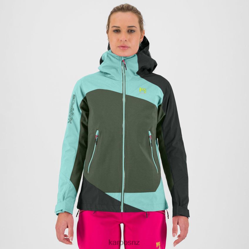 Jacket| THYME/AQUA SKY/BLACK SAND 0848P8978 Karpos MARMOLADA W JACKET Women