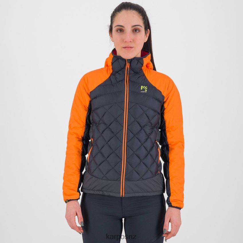 Jacket| VULCAN/VIBRANT ORANGE 0848P8982 Karpos LASTEI ACTIVE PLUS W JACKET Women
