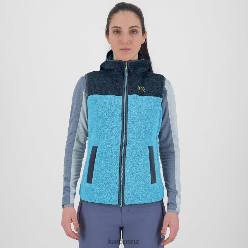 Vest| BLUE ATOLL/MIDNIGHT 0848P81093 Karpos 80\'S HOODIE W VEST Women