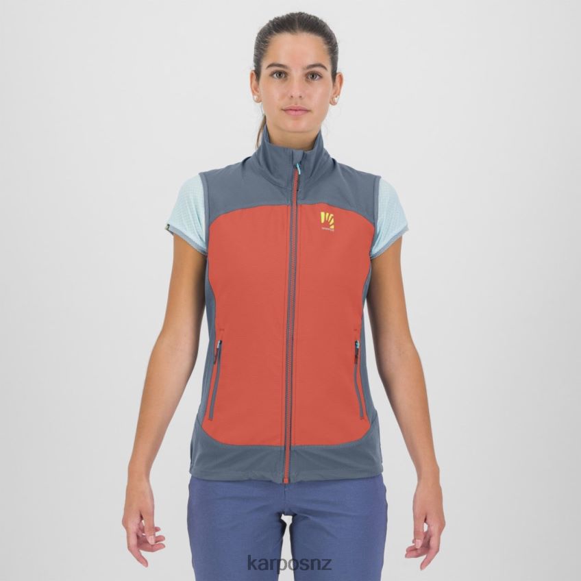 Vest| HOT CORAL/VINTAGE INDIGO 0848P81102 Karpos PARETE W VEST Women