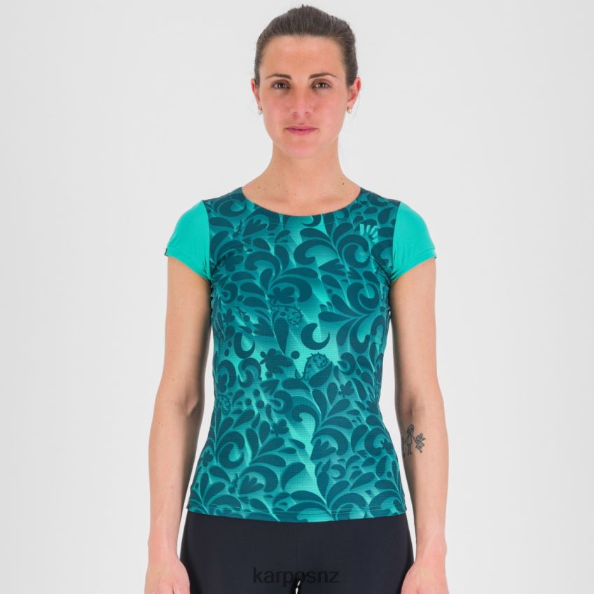 T-Shirt| BLUEBIRD/MOROCCAN BLUE 0848P81307 Karpos LOMA PRINT W JERSEY Women