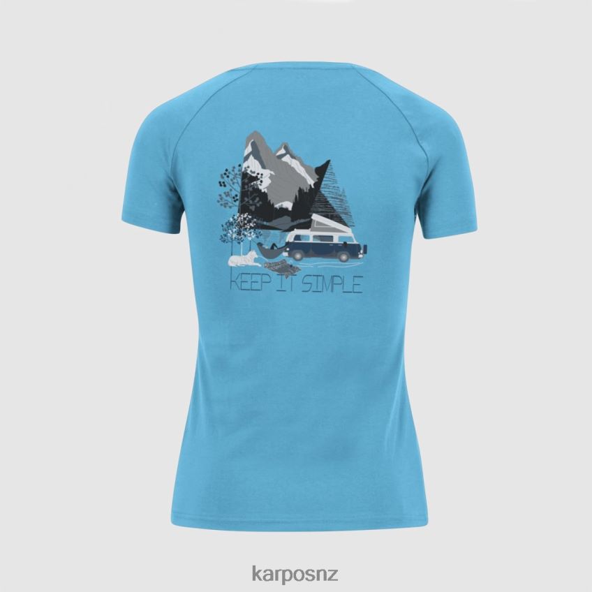 T-Shirt| BLUE ATOLL 0848P81369 Karpos GENZIANELLA W T-SHIRT Women