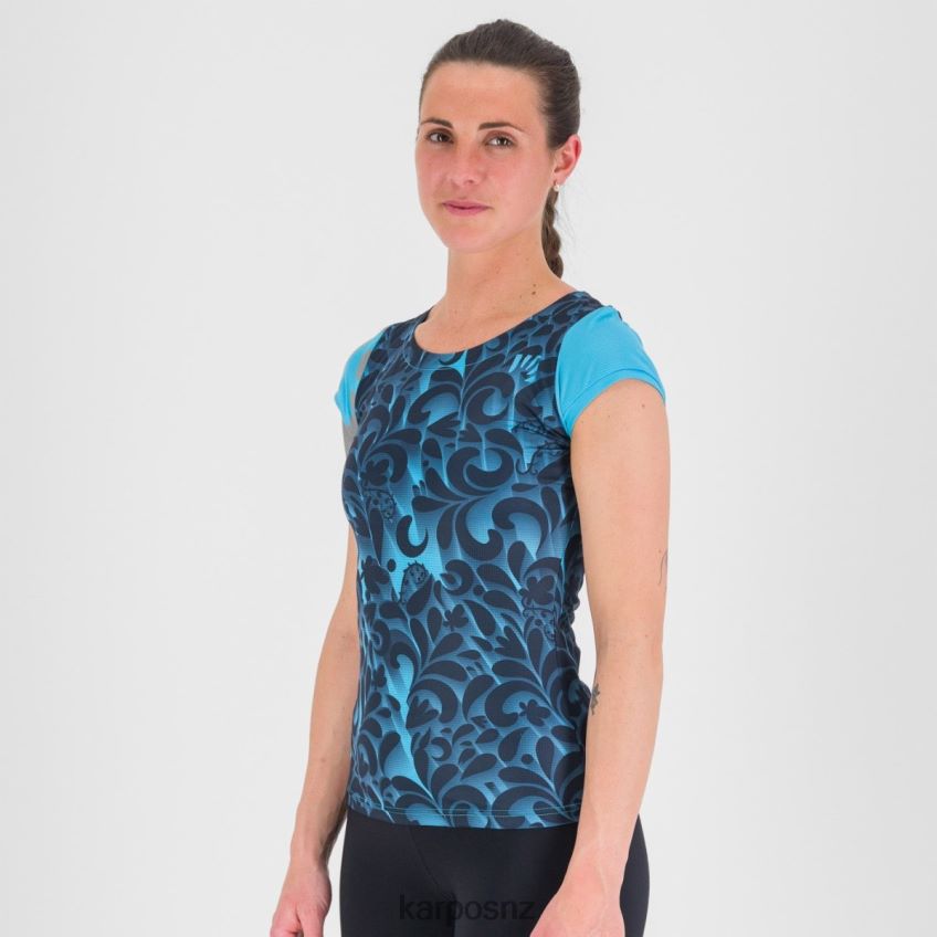 T-Shirt| BLUE ATOLL/SKY CAPTAIN 0848P81305 Karpos LOMA PRINT W JERSEY Women