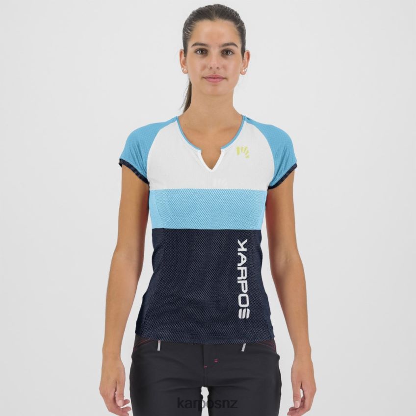 T-Shirt| BLUE ATOLL/WHITE/SKY CAPTAIN 0848P81245 Karpos MOVED EVO W JERSEY Women