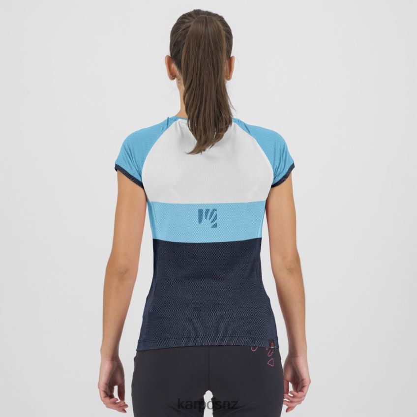 T-Shirt| BLUE ATOLL/WHITE/SKY CAPTAIN 0848P81245 Karpos MOVED EVO W JERSEY Women