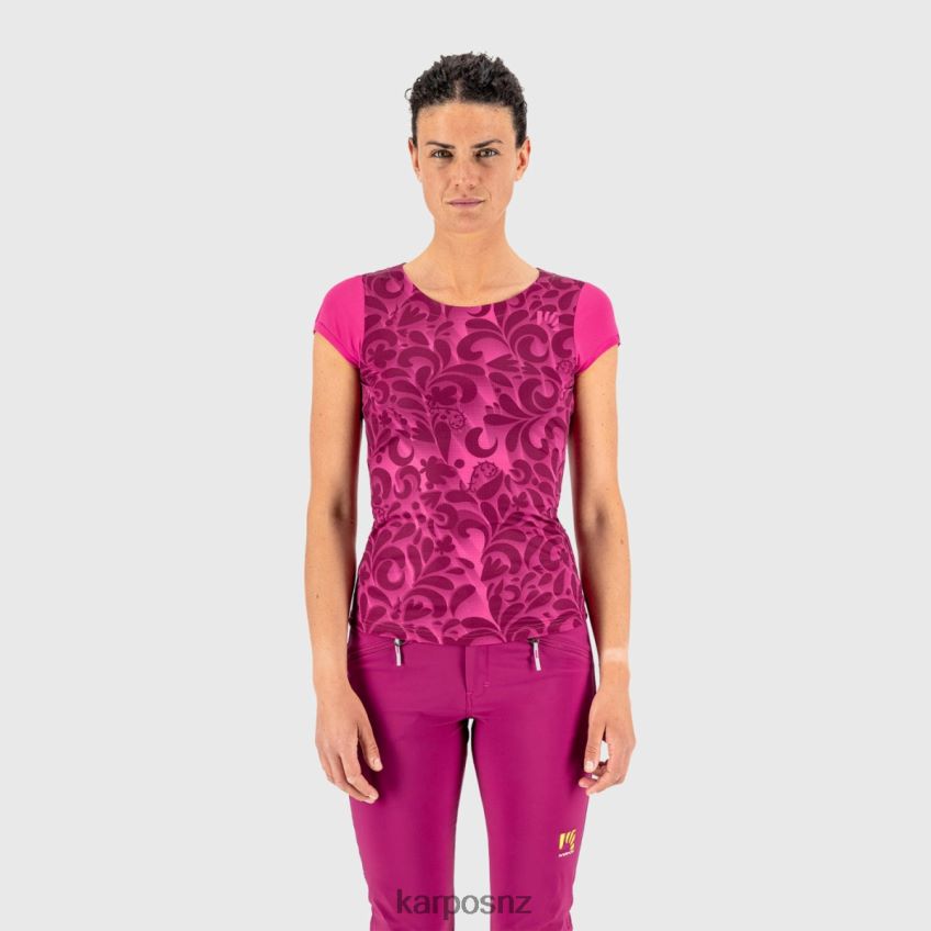 T-Shirt| CABARET/WHITE 0848P81309 Karpos LOMA PRINT W JERSEY Women