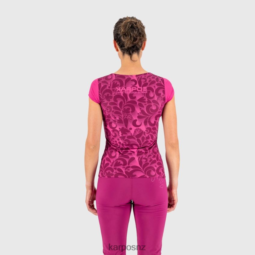 T-Shirt| CABARET/WHITE 0848P81309 Karpos LOMA PRINT W JERSEY Women