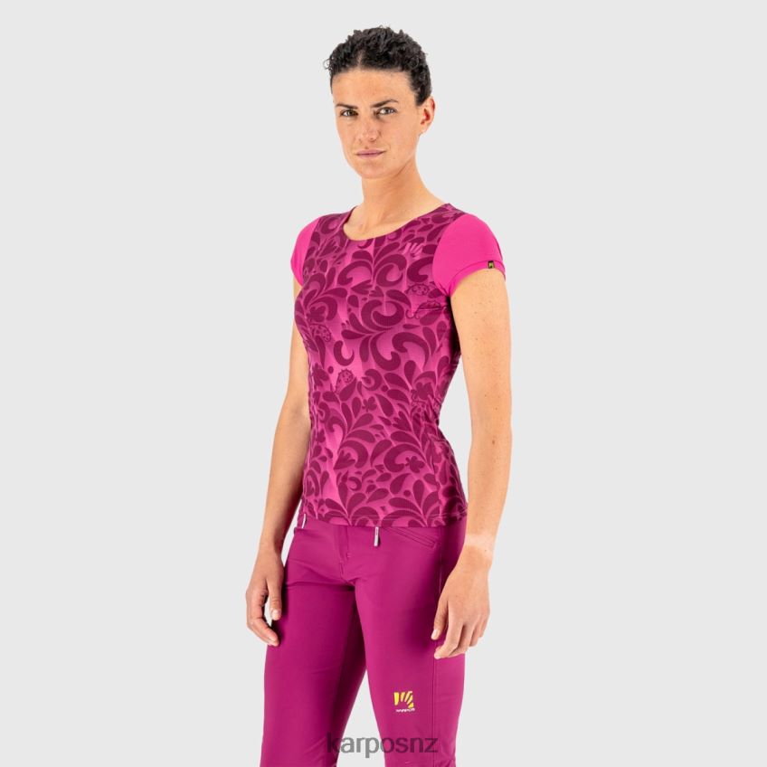 T-Shirt| CABARET/WHITE 0848P81309 Karpos LOMA PRINT W JERSEY Women