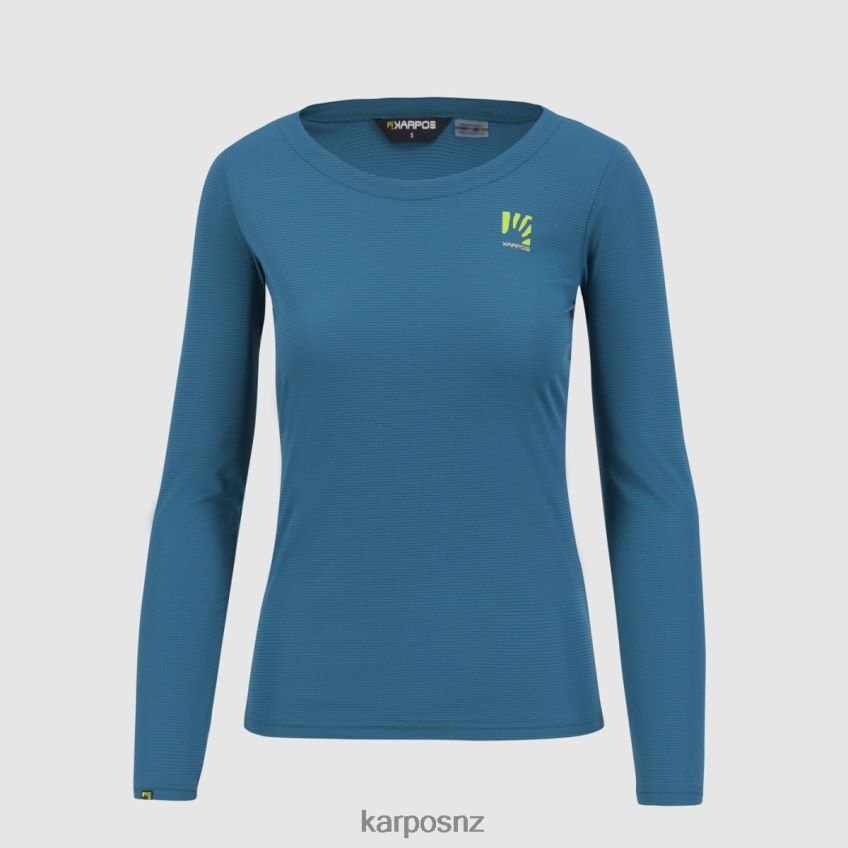 T-Shirt| CORSAIR/ADRIATIC BLUE/LEMON CU 0848P81311 Karpos LOMA W JERSEY LS Women