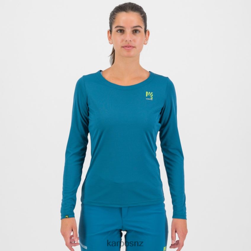T-Shirt| CORSAIR/ADRIATIC BLUE/LEMON CU 0848P81311 Karpos LOMA W JERSEY LS Women