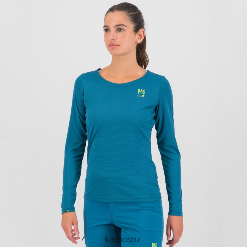 T-Shirt| CORSAIR/ADRIATIC BLUE/LEMON CU 0848P81311 Karpos LOMA W JERSEY LS Women