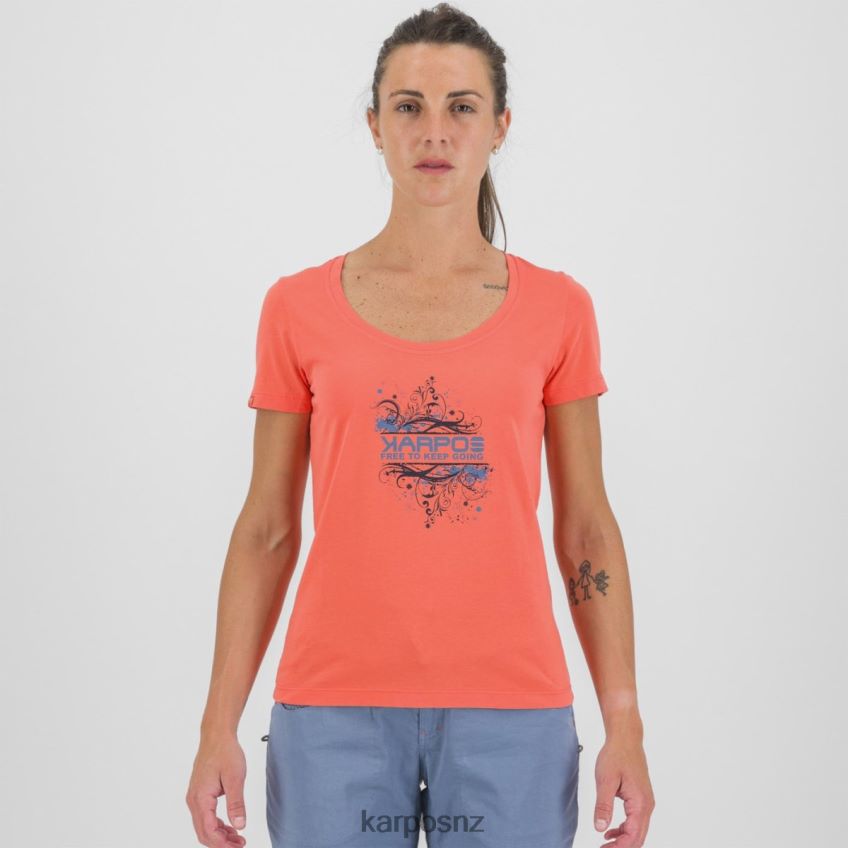 T-Shirt| HOT CORAL 0848P81333 Karpos CROCUS W T-SHIRT Women