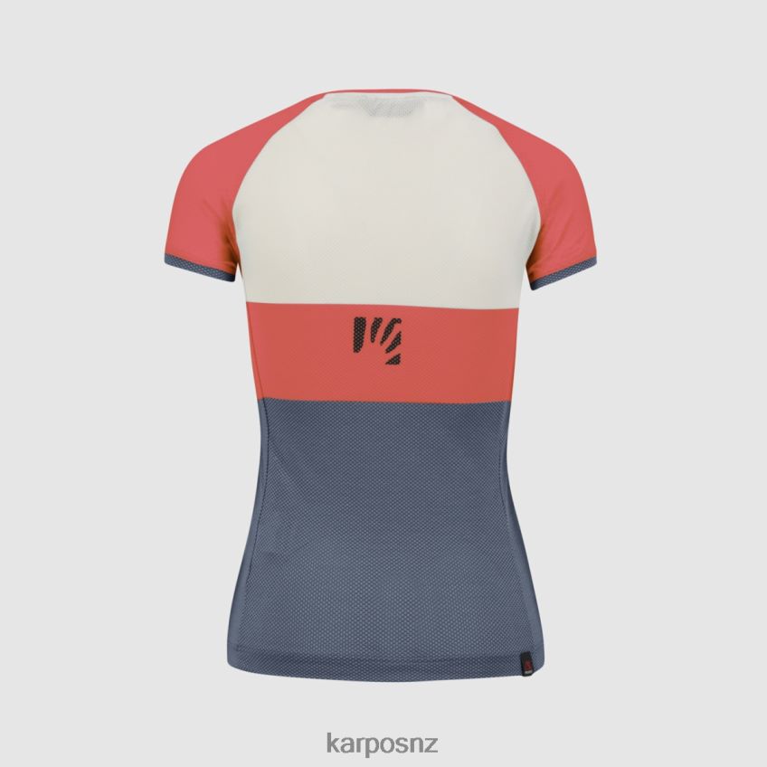 T-Shirt| HOT CORAL/CLOUD DANCER/VINTAGE 0848P81246 Karpos MOVED EVO W JERSEY Women