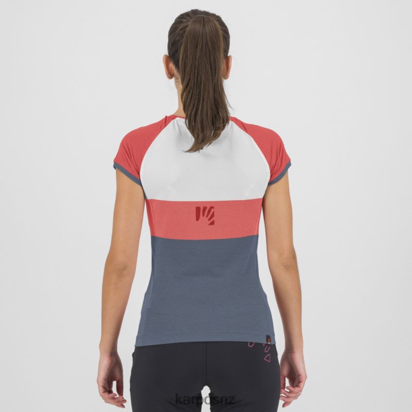 T-Shirt| HOT CORAL/CLOUD DANCER/VINTAGE 0848P81246 Karpos MOVED EVO W JERSEY Women