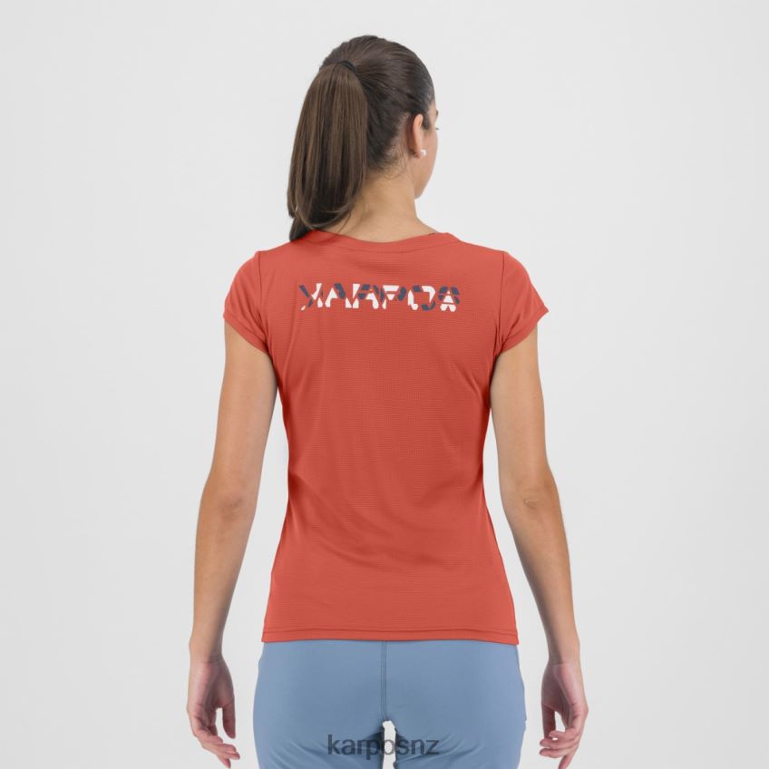 T-Shirt| HOT CORAL/VINTAGE INDIGO/CLOUD 0848P81370 Karpos LOMA W JERSEY Women