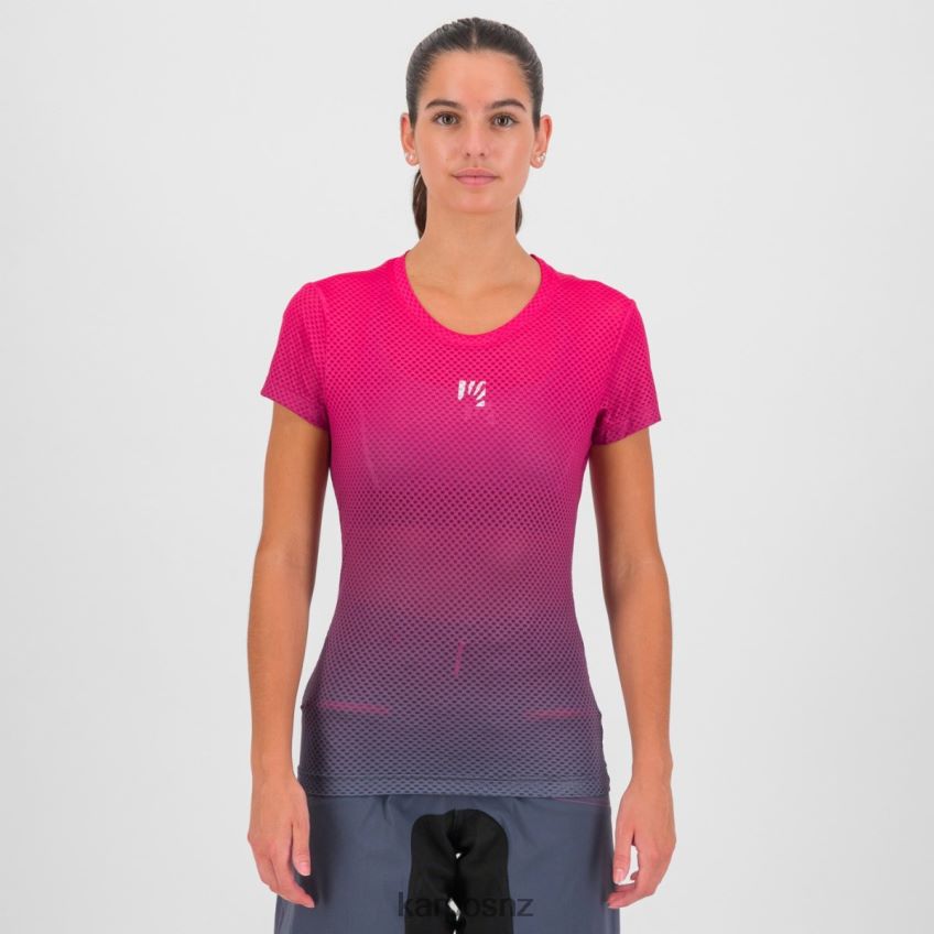 T-Shirt| OMBRE BLUE/CABARET 0848P81317 Karpos VERVE MESH W T-SHIRT Women