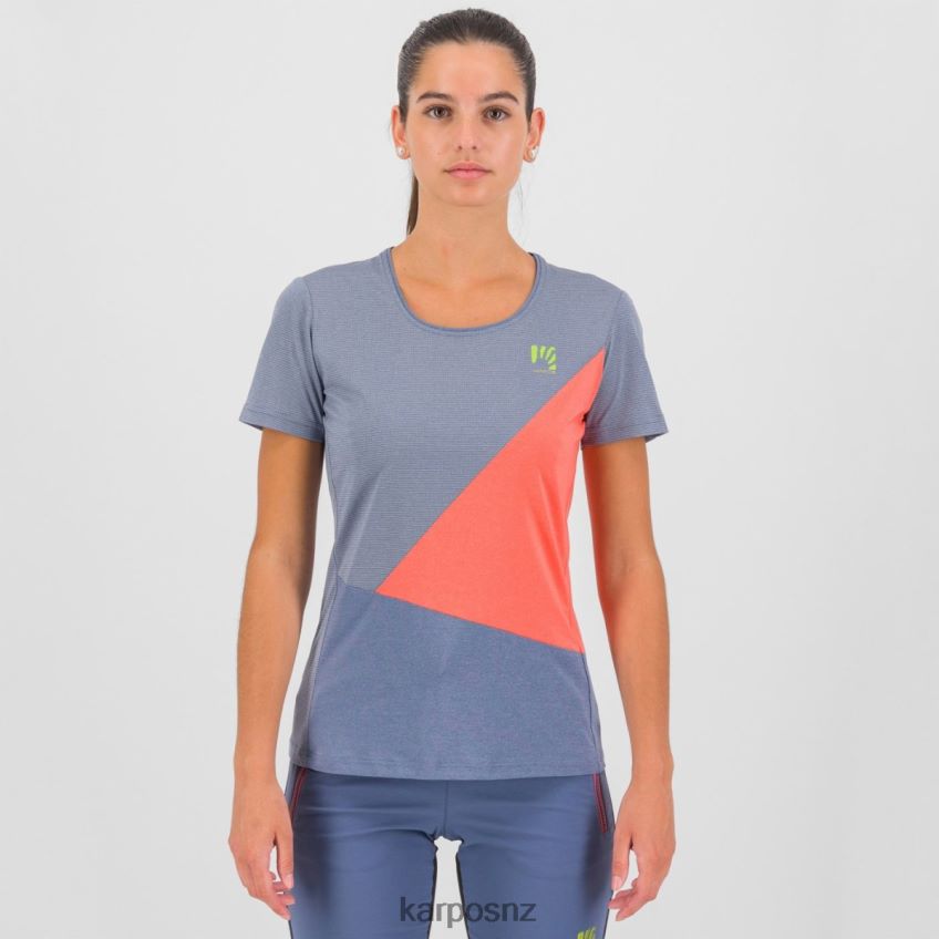 T-Shirt| VINTAGE INDIGO/HOT CORAL 0848P81284 Karpos NUVOLAU W JERSEY Women