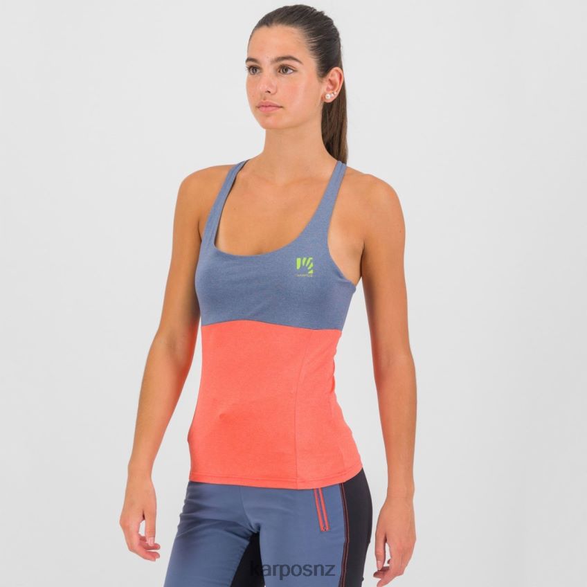 T-Shirt| VINTAGE INDIGO/HOT CORAL 0848P81327 Karpos BULL EVO W TOP Women